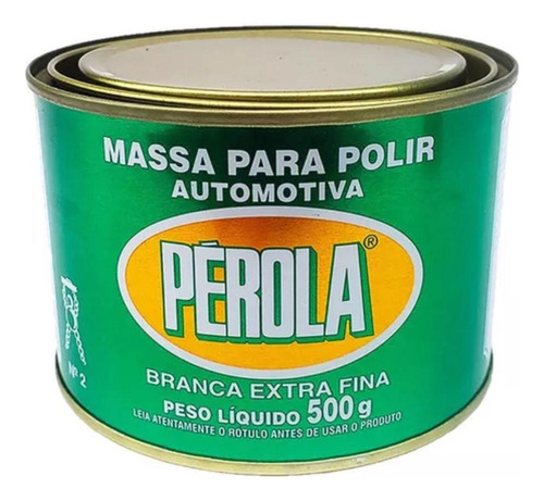 Massa Polir Perola Branca Extra Fina Nº2 500gr