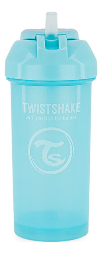 Vaso Con Bombilla Straw Cup 360ml Azul