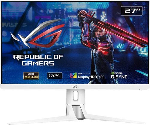 Asus Rog Xg27aq-w Monitor Gamer Qhd Ips 170hz Hdr400 27''