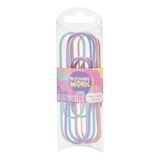 Clips Broches Paper Jumbo Pastel X6 Unidades Mooving At Work Color Multicolor