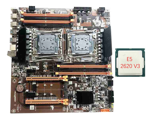 Placa Madre X99 De Doble Servidor Con Cpu E5 2620 V3 Compati