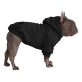 Saco Para Perros Raza Pequeña Ropa Para Mascota Buzo Negro