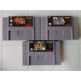 Lote Coleção Final Fight Super Nintendo Snes