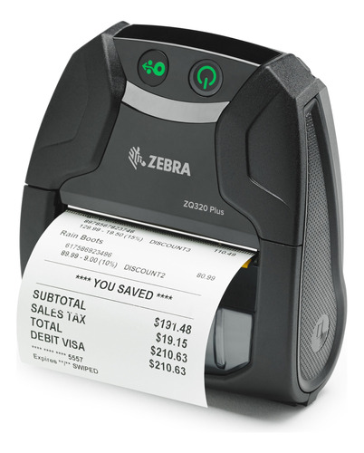 Impresora Tickets Térmica Portátil Zebra Zq320+ Bt Usb+funda