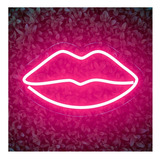 Boca Painel Neon Led Instagram Iluminação Rosa