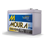 Bateria Moura Selada 7a 12v Nobreak Dvr Alarme Cerca Elétric