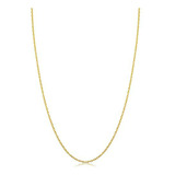 Cadena De Oro Amarillo Real 14k Kooljewelry Para Mujer