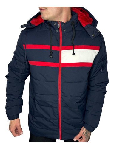 Bobojaco Masculino Casaco Jaqueta Puffer Gominho Impermeável