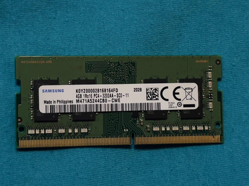 Memoria Sodimm Samsung  Ddr4 4gb M471a5244cb0-cwel  Pc4-3200