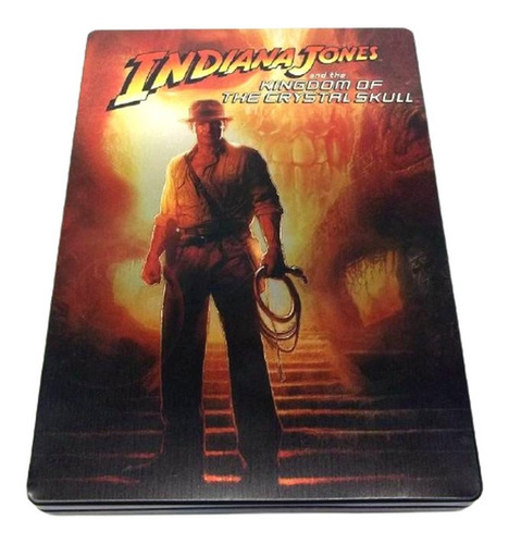 Antigua Caja Metálica Dvd Indiana Jones Cristal Original