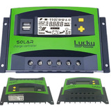 Controlador Solar Carga Pwm 40a Automático Regulador Usb Lcd