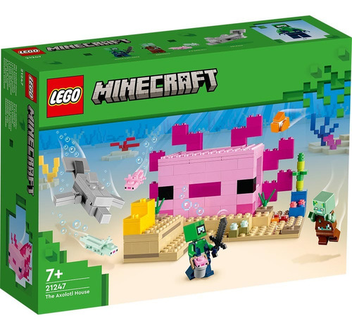 Lego Minecraft (21247) La Casa-ajolote Cantidad De Piezas 242