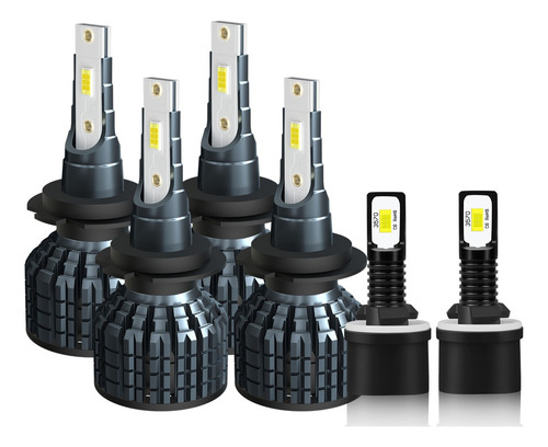 Kit De Faros Led Auto 16000lm 120w Para Para Kia Csp Chips