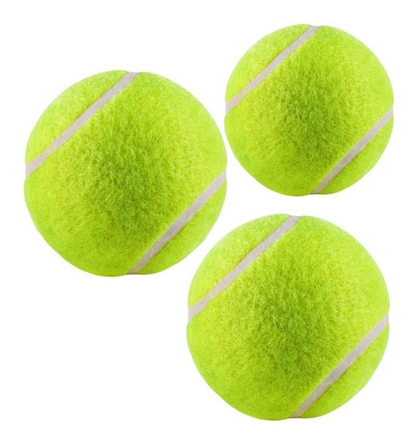 Kit Pelotas Tenis X3 Und Deporte Juego Tennis Raquetas