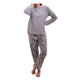 Pijama Micropolar Delgado Gris