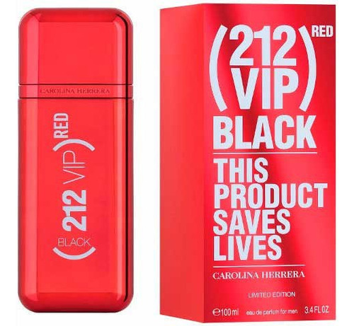 212 Vip Black Red Carolina Herrera 100 Ml Original 