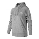 Campera New Balance Essentials Brush Fz Wj83506ag Gris