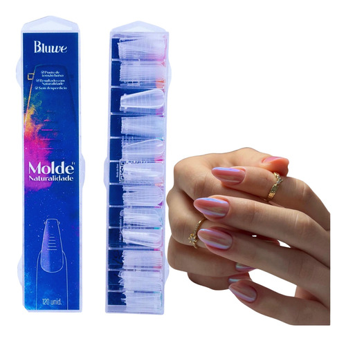 Tips De Gel Molde F1 Lara Machado Extensão Completa Bluwe Nf