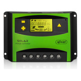 Controlador De Carga Painel Solar Pwm 50a 12v Ou 24v Usb Lcd