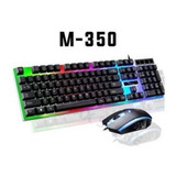 Kit Teclado E Mouse Gamer Multimídia Luz Led