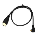 Cable Micro Hdmi A Hdmi De Angulo Recto De 50 Cm