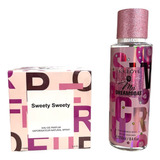 Set Perfumes Mujer Alternativo Sweet Candy + Splash 250ml