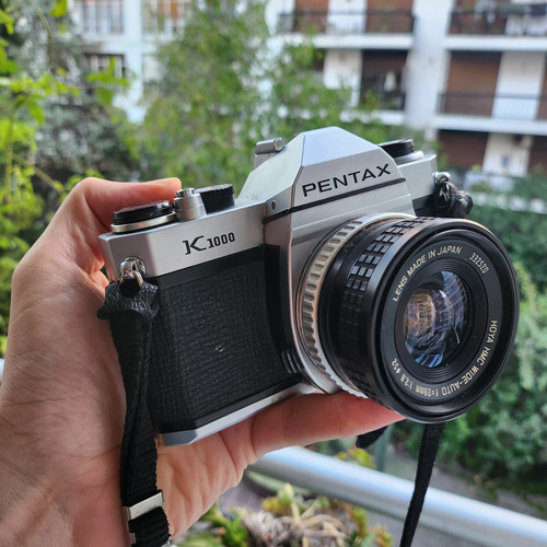 Camara Pentax K1000 Analogica 35mm Con Lente 28mm - Funciona