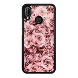 Funda Protector Para Huawei Flores Rosas Vintage Moda 