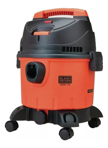 Aspiradora De Tacho Black+decker Bdwd15 15l Naranja Y Negra 