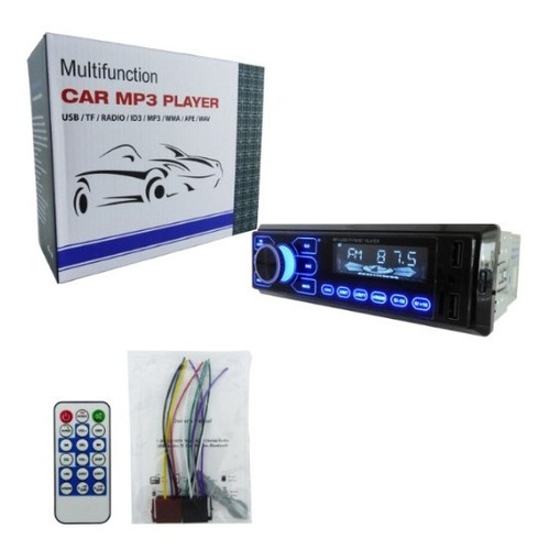 Radio Para Auto Wireless Bt Touch / 2 Usb / Pantalla Azul