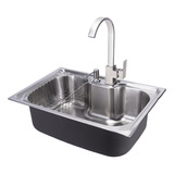 Cuba Pia Cozinha Gourmet Inox 60x40 E Torneira Monocomando