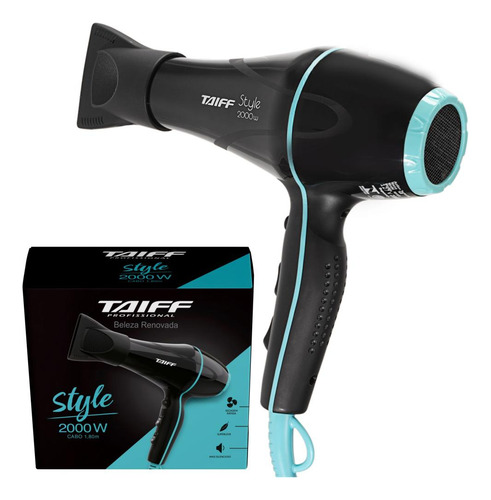 Secador De Cabelos Taiff Style 2000w Motor Ac Original Preto