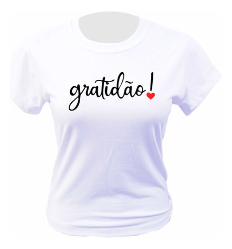 Camiseta - Gratidão- Moda Evangélica