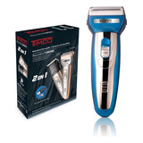 Rasuradora Recortadora Recargable 2 En 1 Timco Bsk-1609 Color Azul Acero