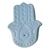 Porta Sahumerios Artesanal Mano De Fátima - Hamsa Celeste #o