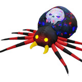 Araña Inflable De Halloween Para Decoración De Jardín Al Air