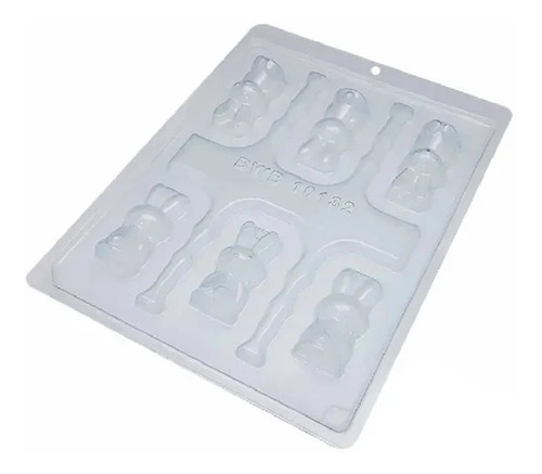 Forma De Silicone Coelho Sentado Mini Cód.10132 Bwb