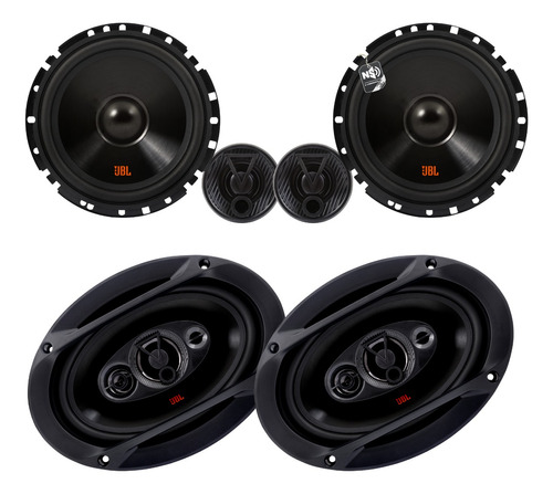 Kit 4 Falantes Jbl 62vfx55 + 69qdfx110 6x9 Pol + Kit 2 Vias