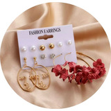 Set De Aros Argollas Piercing 6 Pares De Aros Kit Accesorios