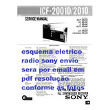 Esquema Etronico Sony Icf 2010 Icf2010   Em Pdf  Via Email