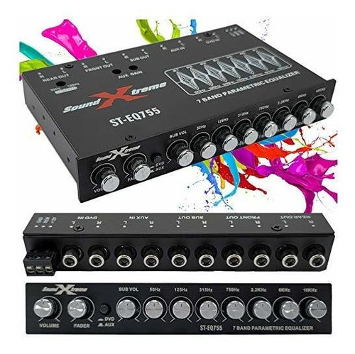 Ecualizador De Audio Para Automóvil Soundxtreme St-eq755 7