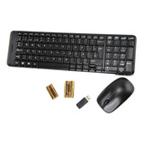 Kit Mouse + Teclado Logitech Inalambrico Español Mk220 Htec