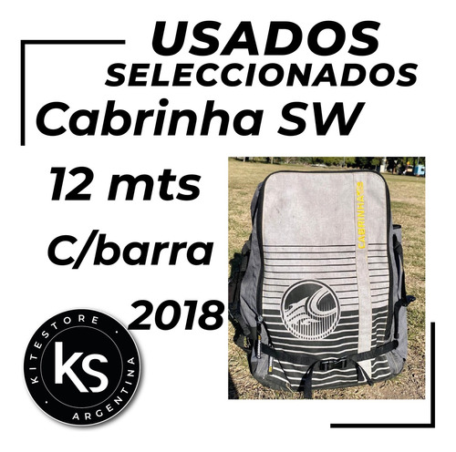 Cabrinha Switchblade 12 Mts C/barra - 2018. Estado Excelente