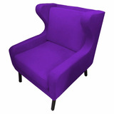 Sillón Tipo Berger · Bergy Terciopelo Morado