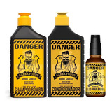 Barba Forte Danger Blend (shamp. + Cond. + Óleo + Balm) 