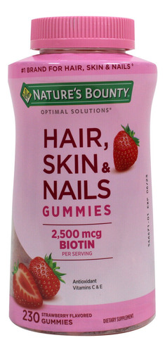 Nature's Bounty Hair Skin Nails 2500 Mcg Biotina 230 Gomitas