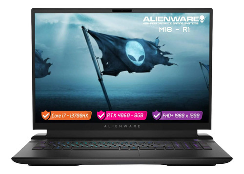 Portátil Alienware M18 Core I7 13th  16gb 1tb Rtx 4060 480hz