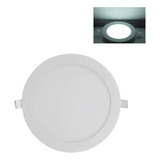 Plafón Panel Led 24w Embutir Redondo Luz Frio Cal Ext 220v