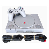Playstation Ps1 Fat + Control Original + Chip + 4 Juegos
