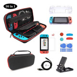 Kit De Acessórios De Viaje Juegos For Nintendo Switch 16en1